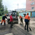 На улицах Йошкар-Олы продолжается ямочный ремонт